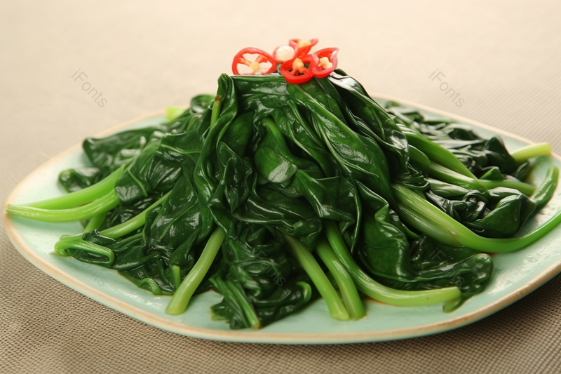 绿色菠菜新鲜时蔬红辣椒圈,高清,摄影图,摄影图片,图片大全,摄影图免费下载